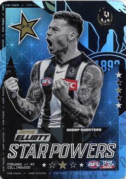 2023 AFL TeamCoach - Star Powers - Silver #SP-18 Jamie Elliott Front